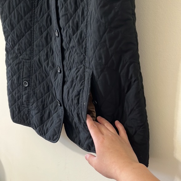 J.Jill Black Quilted Button Down Lightweight Vest Size Large - Picture 5 of 10
